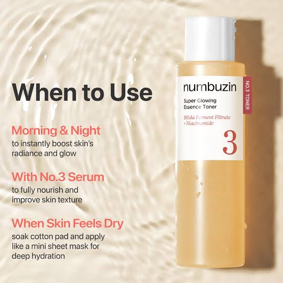 Numbuzin - No.3 Super Glowing Essence Toner 200ml