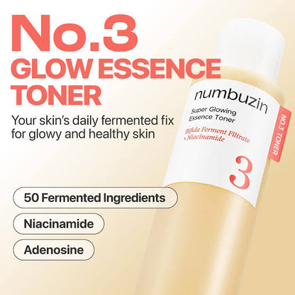 Numbuzin - No.3 Super Glowing Essence Toner 200ml