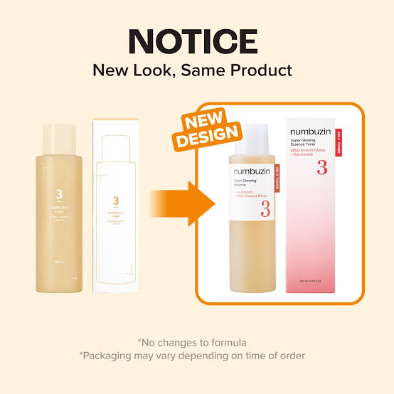Numbuzin - No.3 Super Glowing Essence Toner 200ml